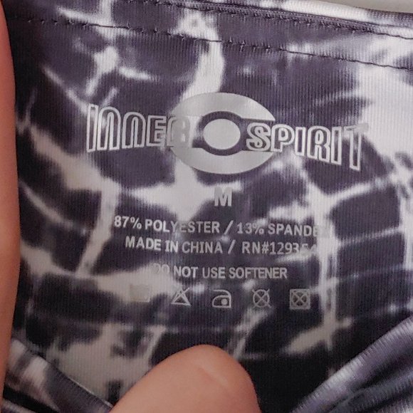 Inner Spirit Grey / Gray White Capri legging - Picture 4 of 5